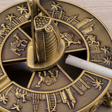 Ashtray with Rotatable Lid Metal Dubai Middle Eastern