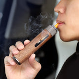 car ashtray alloy tube ash tray outdoor metal walnut 