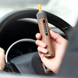 car ashtray alloy tube ash tray outdoor metal walnut 