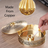 smokeless ashtray outdoor ash tray vintage copper cool