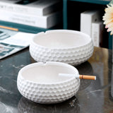 ceramic ashtray for outdoor windproof ash tray black white hammered surface