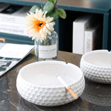 ceramic ashtray for outdoor windproof ash tray black white hammered surface