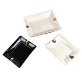 cigar ashtray black white ash tray minimalist ceramic