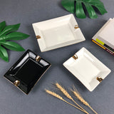 cigar ashtray black white ash tray minimalist ceramic