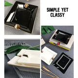 cigar ashtray black white ash tray minimalist ceramic