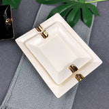 cigar ashtray black white ash tray minimalist ceramic