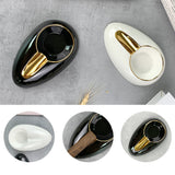 outdoor cigar ashtray ash tray minimalist white black gold portable