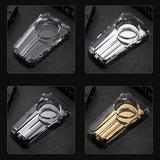 Crystal glass cigar ashtray color variants in Transparent, Silver, Black and Gold