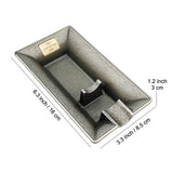 Rectangular metal cigar ashtray dimensions with bronze finish