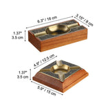 cigar ashtray outdoor ash tray wooden wood elegant