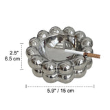 cool cute ceramic ashtray nordic unique balls cream white silver plated outdoor modern contemporary