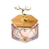 Cool Glass Ashtray with Lid Smokeless Covered Lidded Ash Tray Cute brown