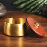 outdoor ashtray with lid cute cool copper ash tray gold smokeless minimalist windproof classy