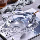 Glass Ashtray Star Petal Shape Large Crystal Ash Tray Outdoor