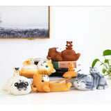 smokeless ashtray cute animal ash tray with lid bear cat dog