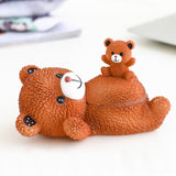 smokeless ashtray cute animal ash tray with lid bear cat dog