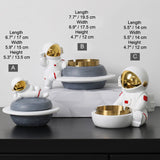 cute astronaut ashtray with lid resin outdoor ash tray nasa
