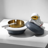 cute astronaut ashtray with lid resin outdoor ash tray nasa