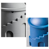 cute fortress ashtray with lid cool cement ash tray covered lidded windproof smokeless modern creative 