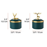 cute nordic ashtray with lid cool ceramic outdoor ash tray gold deer elk smokeless luxury covered lidded windproof green