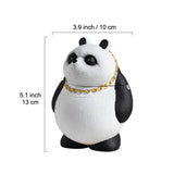 cute panda ashtray with lid cool cement animal ash tray covered windproof smokeless animal