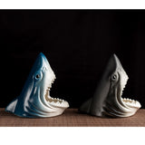 cute animal shark ashtray ceramic ash tray blue gray windproof decorative cool handmade