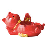 Fortune Cat Ashtray Resin Ash Tray Decorative Home Decor