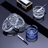 Glass Ashtray Minimalist Round Oval Portable