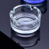Glass Ashtray Minimalist Round Portable Transparent