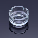 Glass Ashtray Minimalist Round Portable Transparent