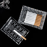 crystal glass ashtray cigarettes cigars storage outdoor ash tray cool unique