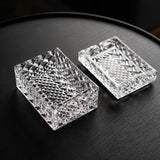 crystal glass ashtray cigarettes cigars storage outdoor ash tray cool unique
