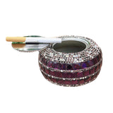smokeless ashtray outdoor ash tray stainless steel metal glass gems