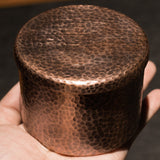 outdoor hammered copper ashtray with lid cool cute vintage ash tray round covered lidded smokeless windproof