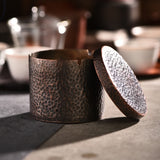 outdoor hammered copper ashtray with lid cool cute vintage ash tray round covered lidded smokeless windproof