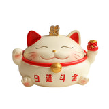 Cute Cat Ashtray with Lid Cool Resin Covered Outdoor Ash Tray Lucky Fortune Maneki Neko Windproof Smokeless Modern Contemporary