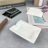 minimalist cigar ashtray black white ash tray ceramic