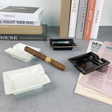 minimalist cigar ashtray black white ash tray ceramic