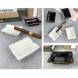 minimalist cigar ashtray black white ash tray ceramic
