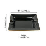 minimalist cigar ashtray black white ash tray ceramic