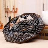 outdoor ashtray crystal glass ash tray heavy large octagon