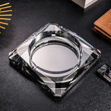 outdoor ashtray crystal glass classy cool heavy ash tray black