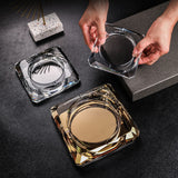 outdoor ashtray crystal glass classy cool heavy ash tray 