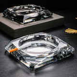 outdoor ashtray crystal glass classy cool heavy ash tray 