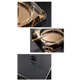 outdoor ashtray crystal glass classy cool heavy ash tray 