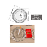 outdoor crystal glass ashtray classy heavy large cute cool ash tray lotus rose square round