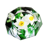 outdoor crystal glass ashtray classy heavy large cute cool ash tray daffodils