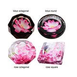 outdoor crystal glass ashtray classy heavy large cute cool ash tray lotus rose square round