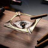 outdoor ashtray gilded crystal glass ash tray classy gold