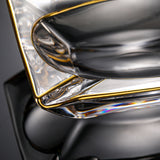 outdoor ashtray gilded crystal glass ash tray classy gold
